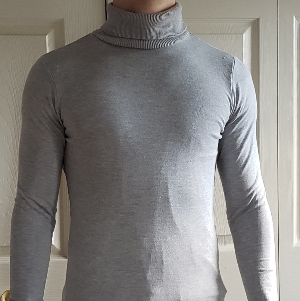 River Island Light Gray Turtleneck Sweater